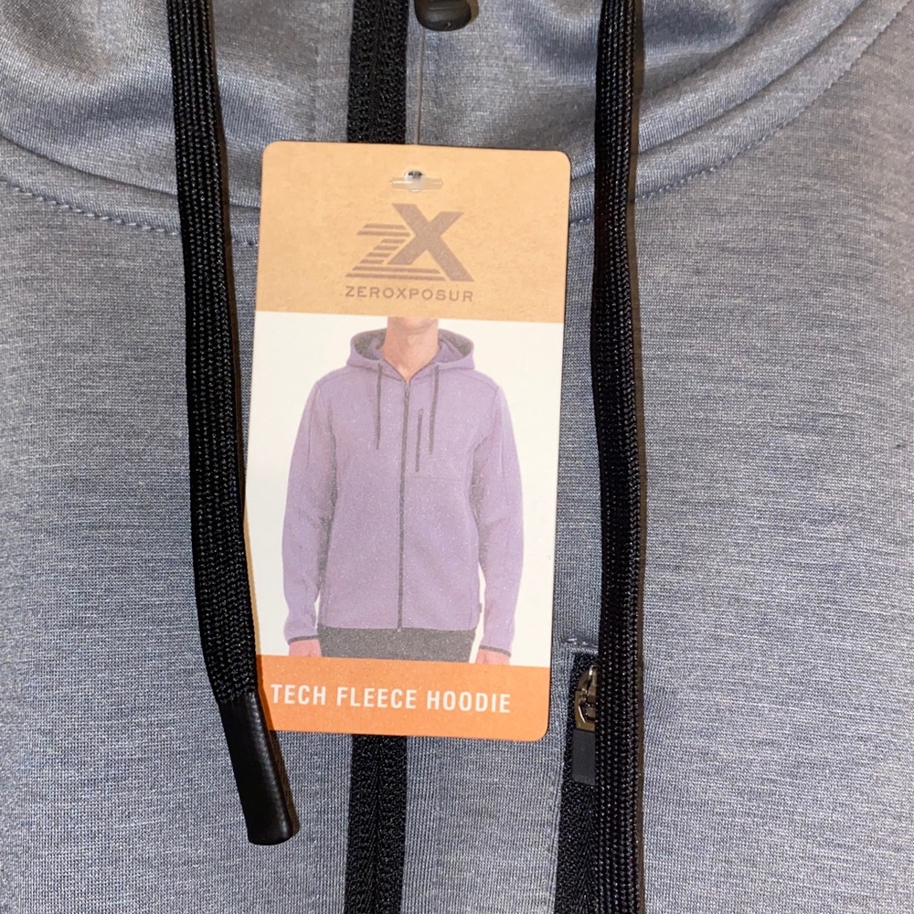 NWT ZeroXposur Gray and Black Full Zipper Hoodie Size XXL - Picture 3 of 7